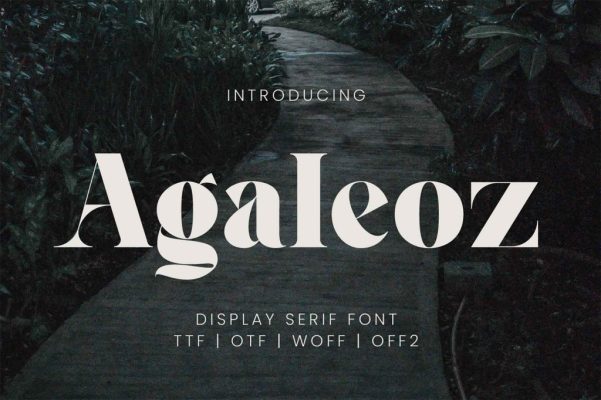 Agaleoz Display Serif Font